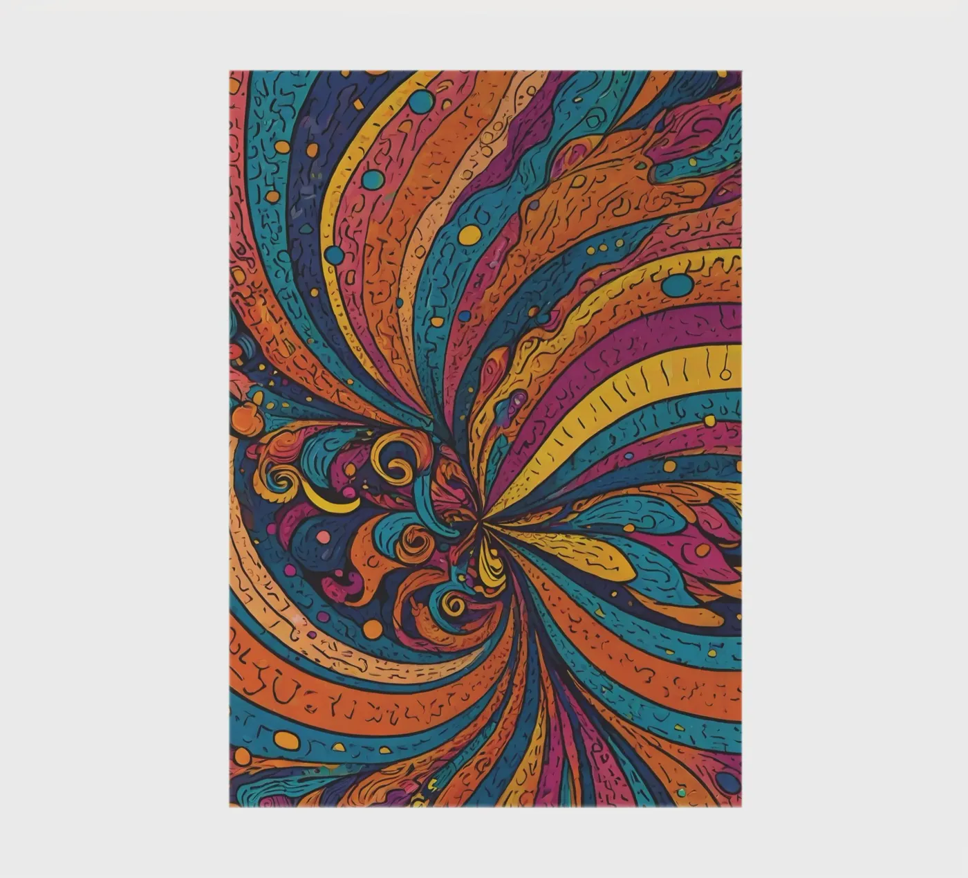 Psychedelic Pattern diario da Charnwood Prints