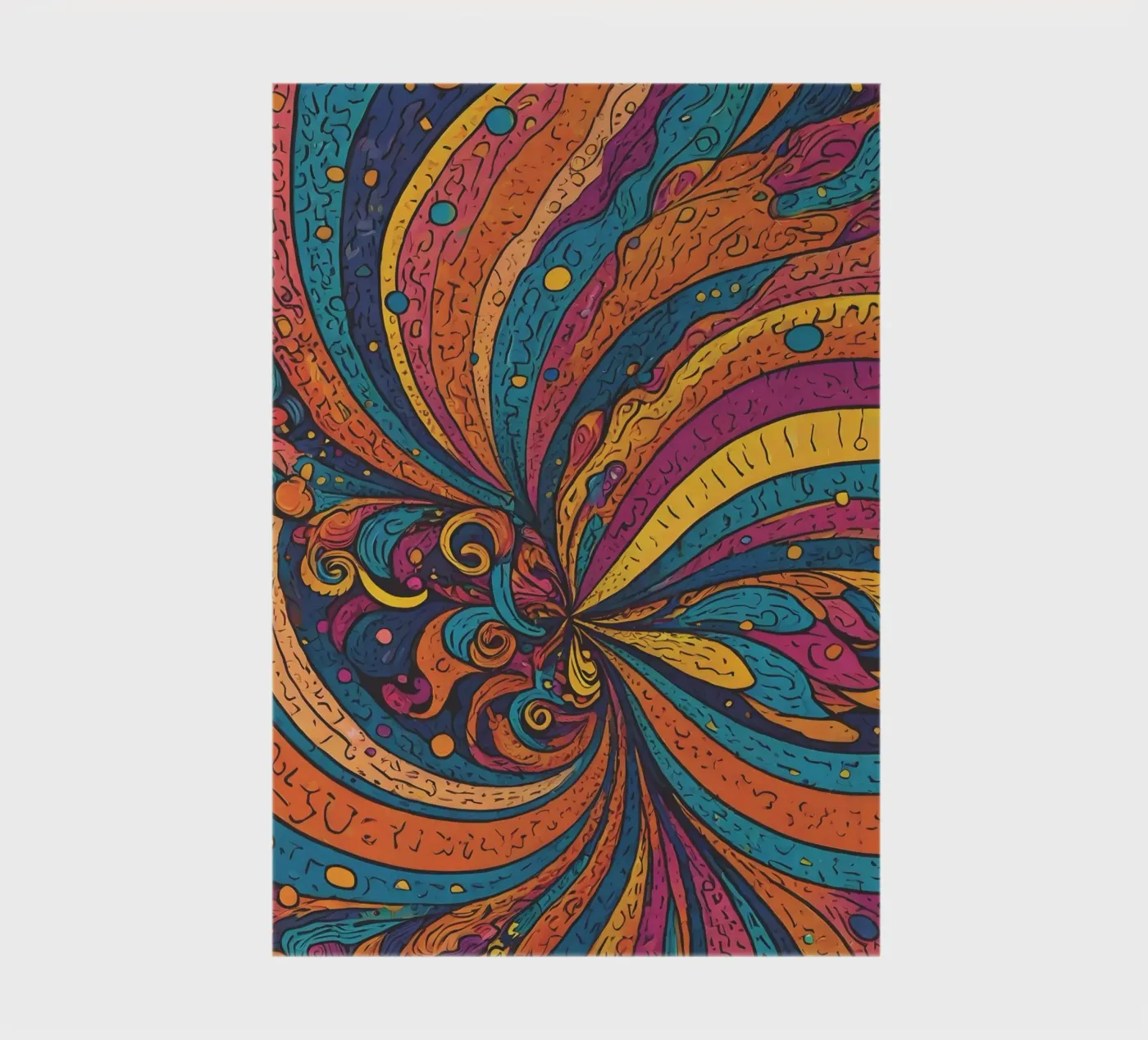 Psychedelic Pattern notebook by Charnwood Prints