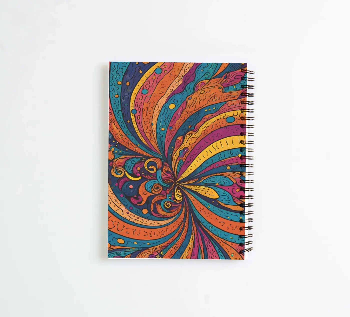 Psychedelic Pattern spiral notebook by Charnwood Prints