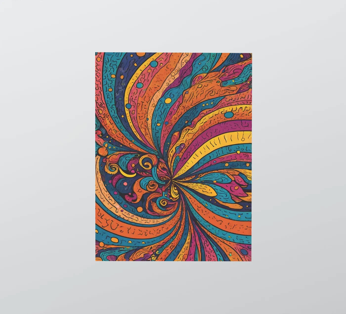 Psychedelic Pattern Sticker von Charnwood Prints