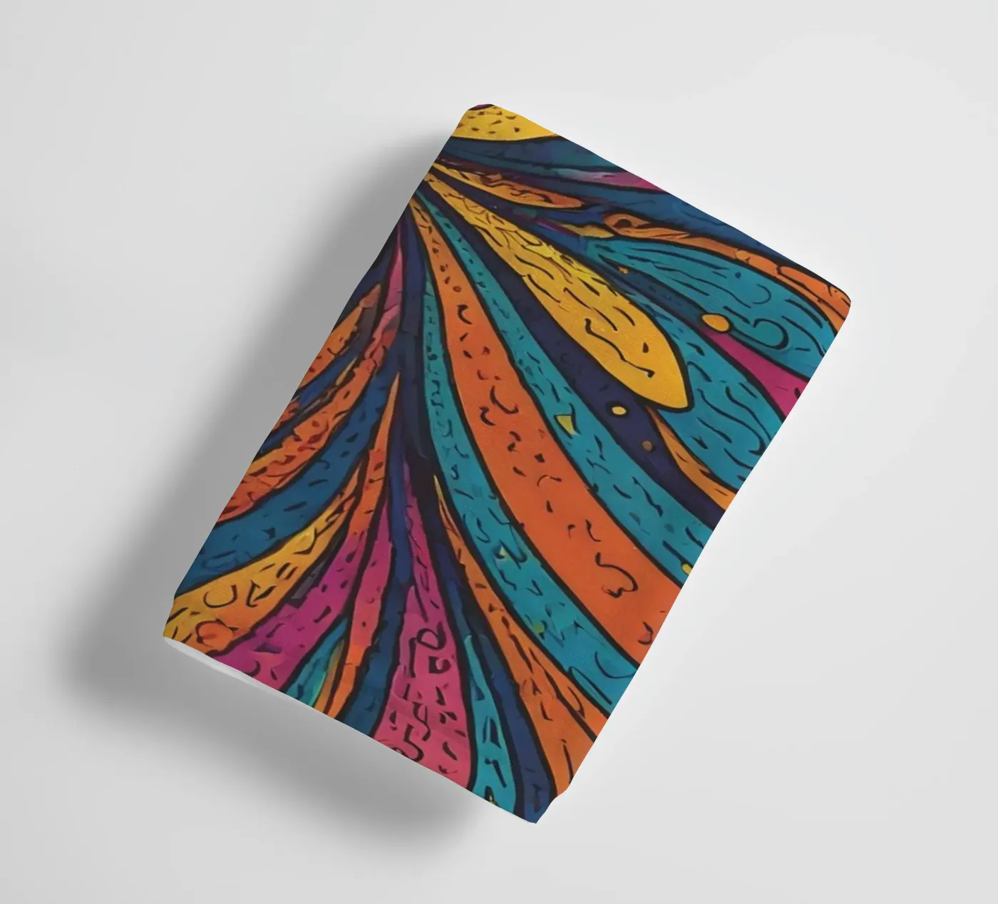 Psychedelisch patroon badhanddoek van Charnwood Prints