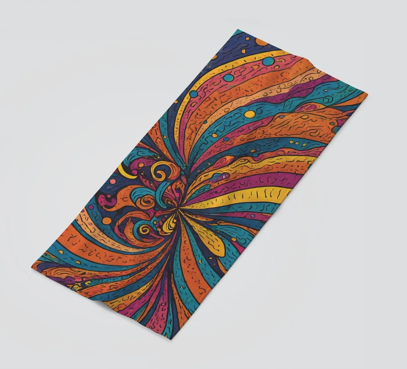 Psychedelisches Muster Strandtuch von Charnwood Prints