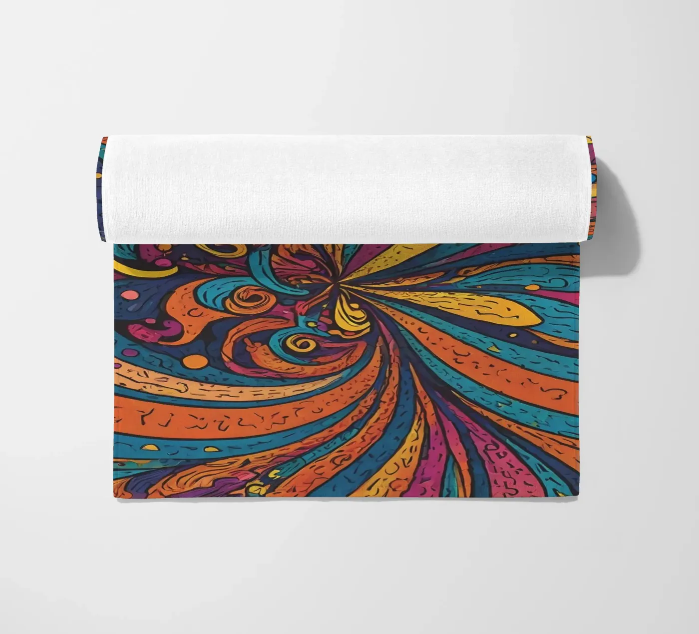 Psychedelisches Muster Strandtuch von Charnwood Prints