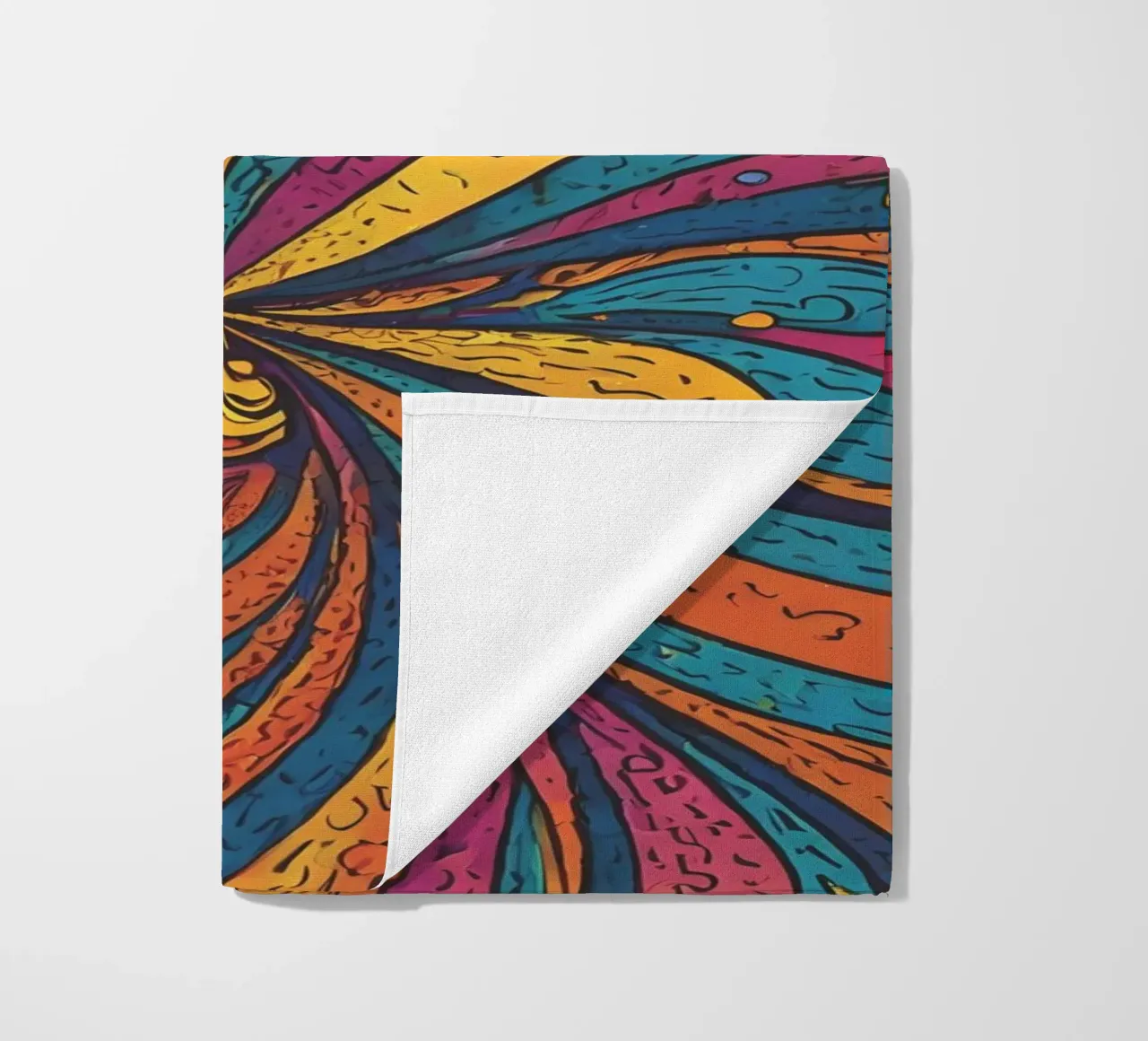 Psychedelic Pattern beach towel by Charnwood Prints