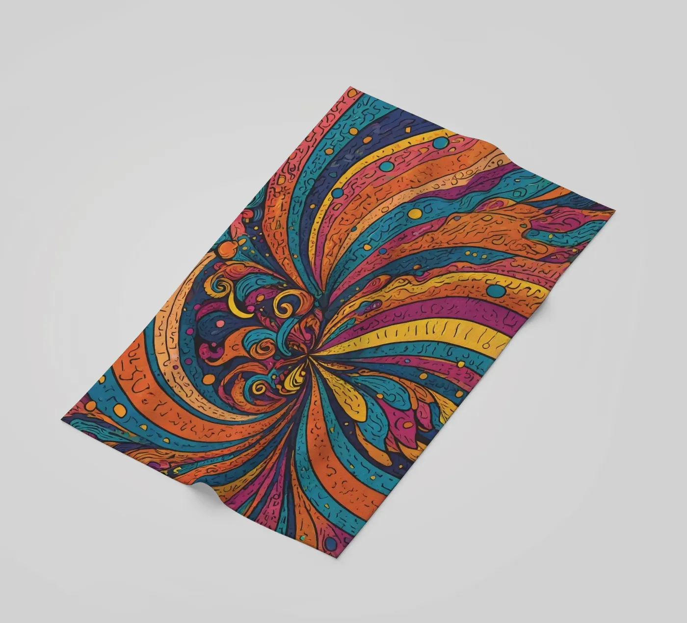 Psychedelisches Muster Strandtuch von Charnwood Prints