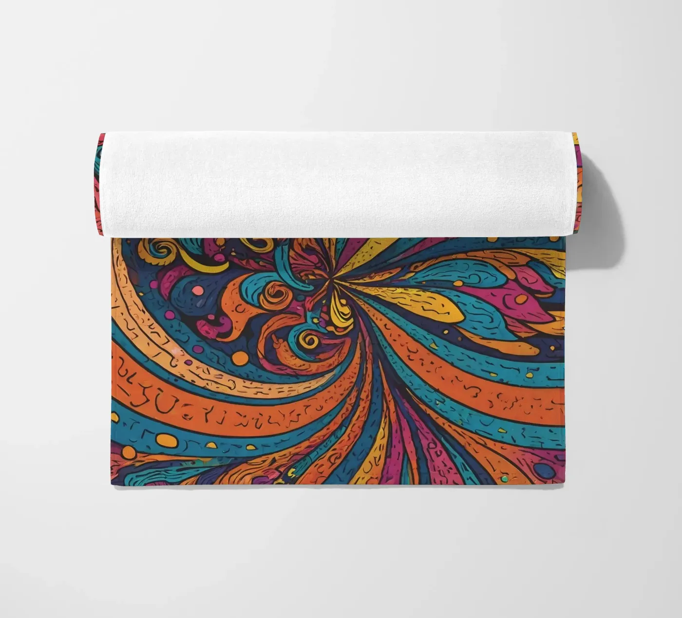 Psychedelisches Muster Strandtuch von Charnwood Prints