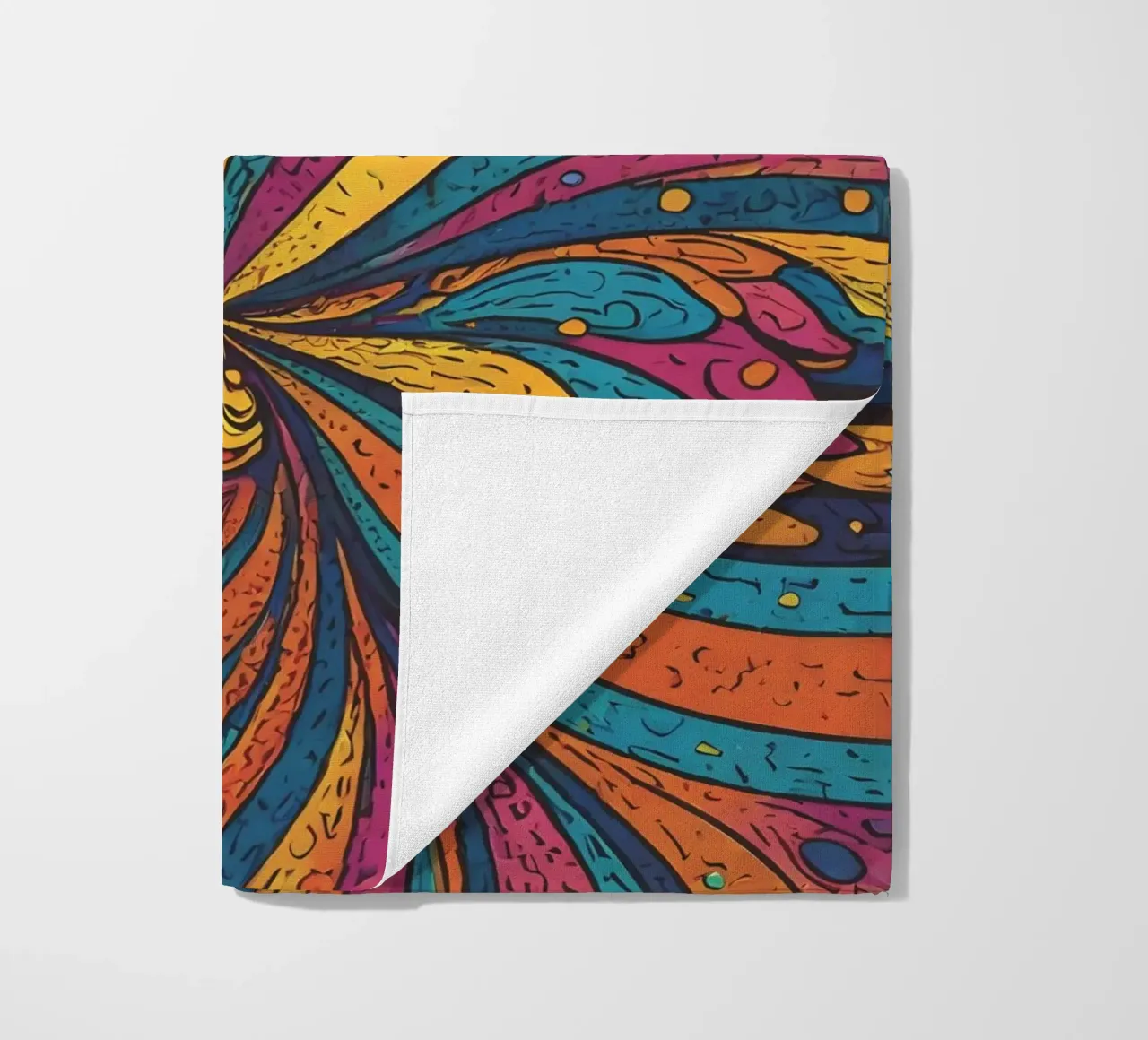 Psychedelic Pattern beach towel by Charnwood Prints