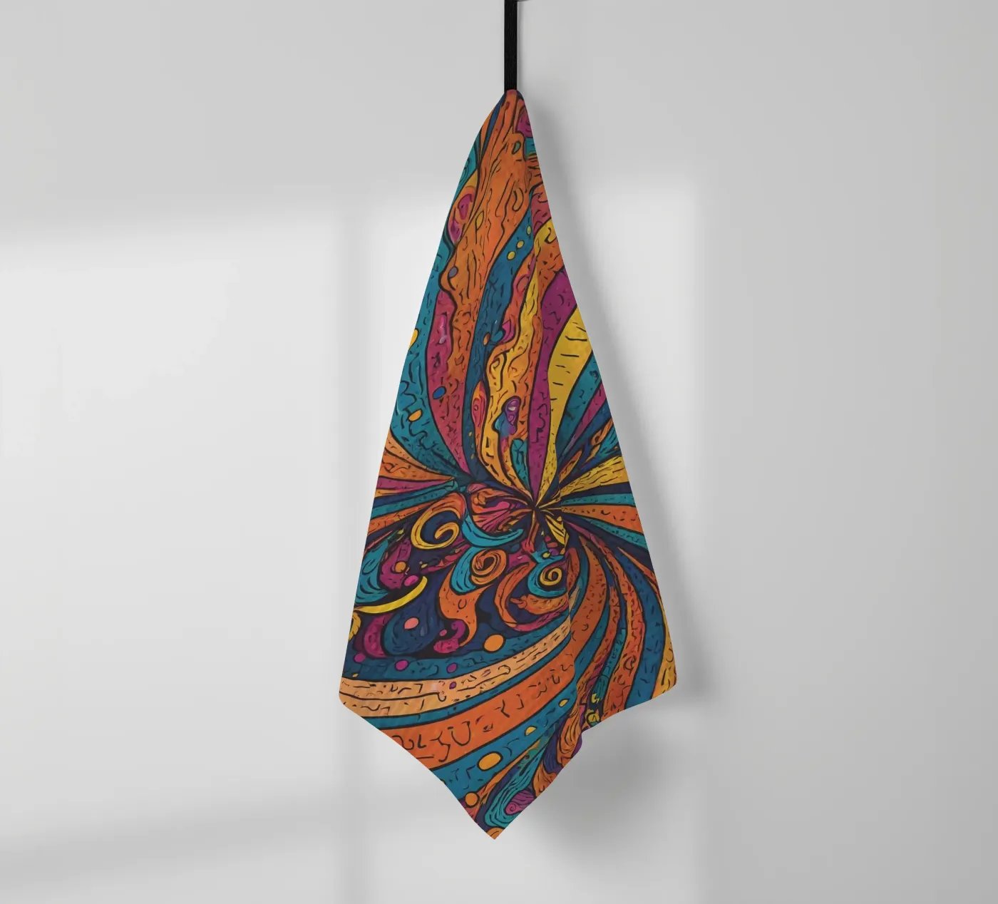 Psychedelic Pattern Geschirrtuch von Charnwood Prints