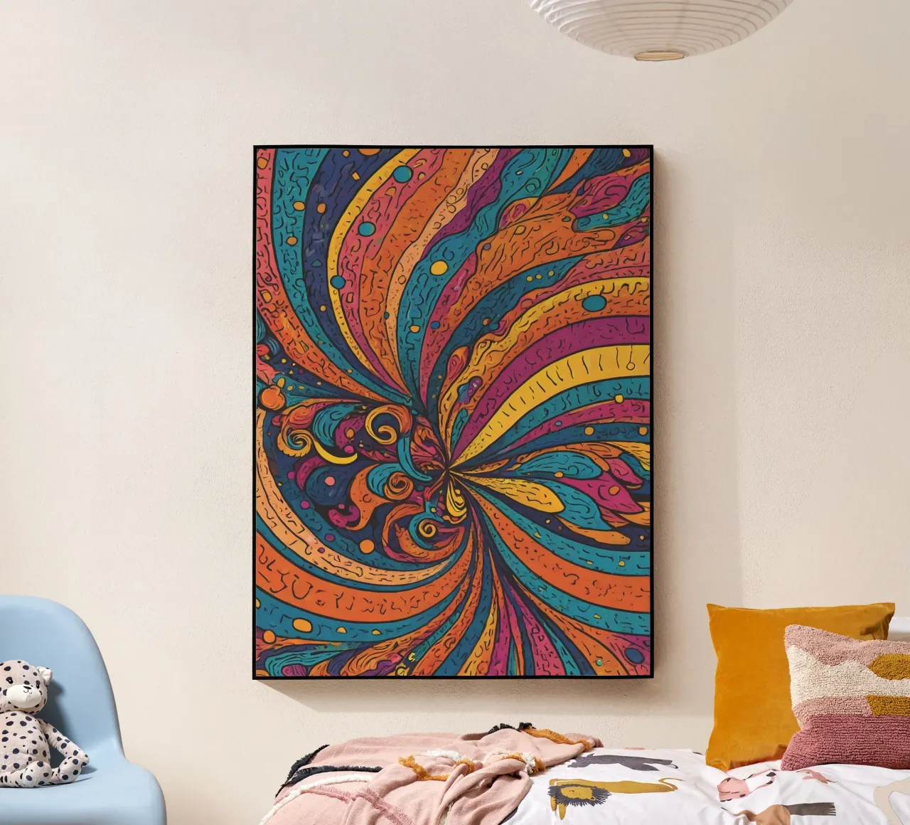 Psychedelic Pattern plexiglas de Charnwood Prints