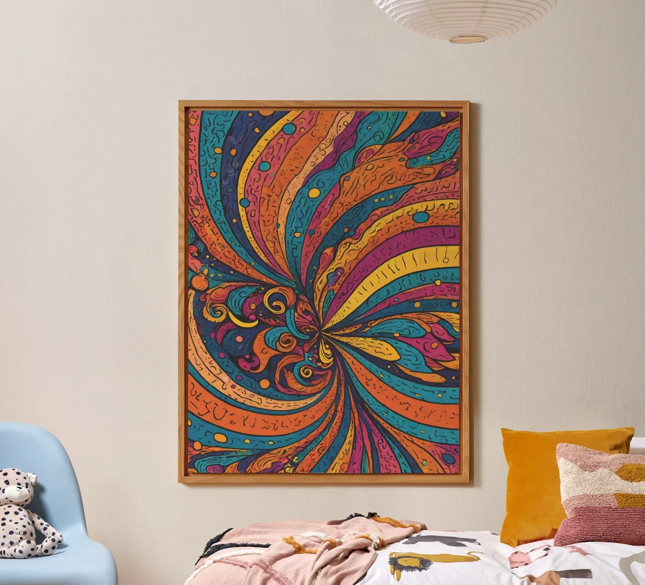 Psychedelic Pattern forex plate by Charnwood Prints