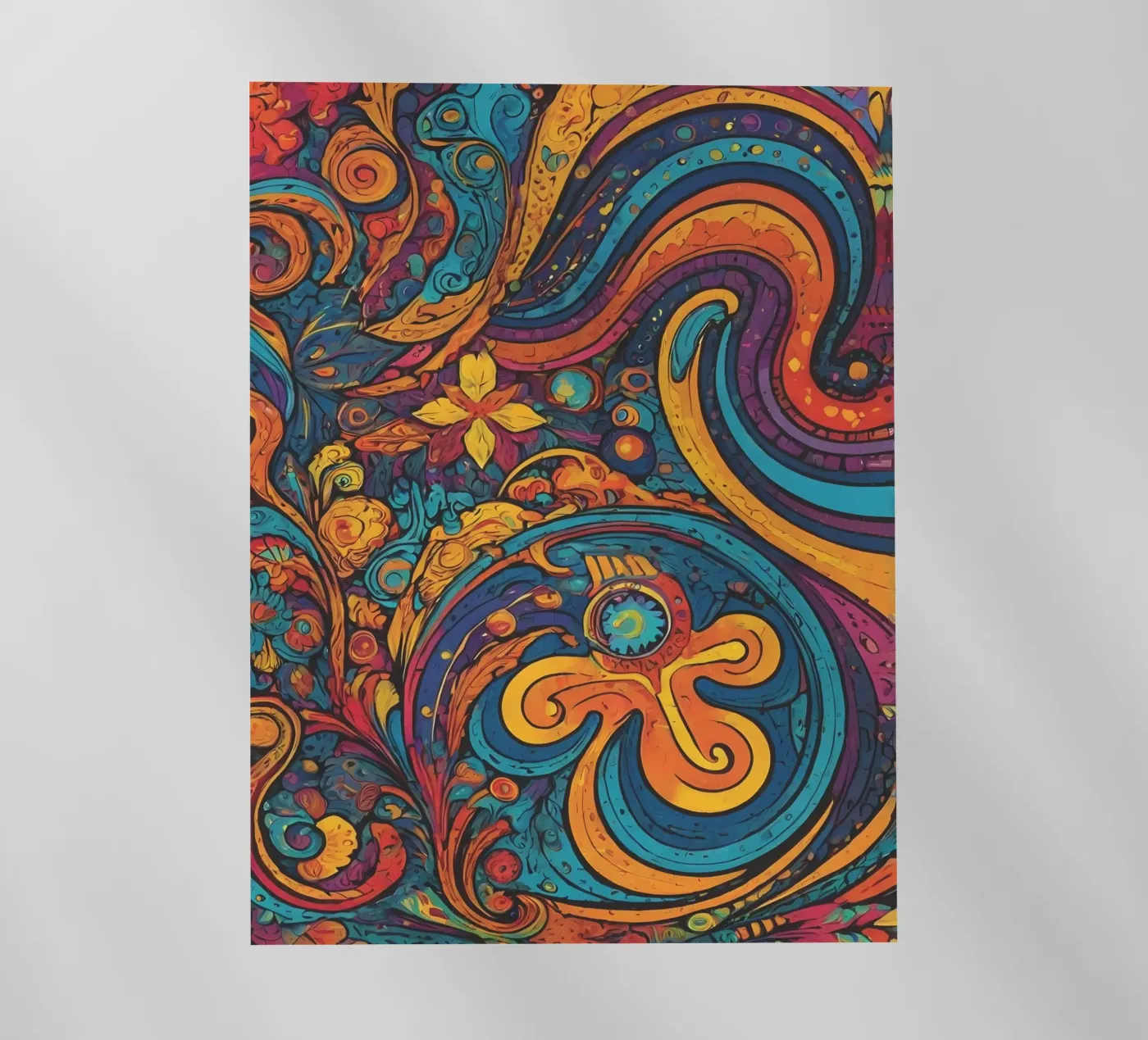 Psychedelic Pattern film rétro-éclairé de Charnwood Prints