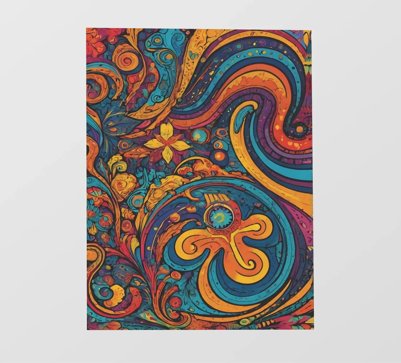 Psychedelisch patroon fotobehang van Charnwood Prints