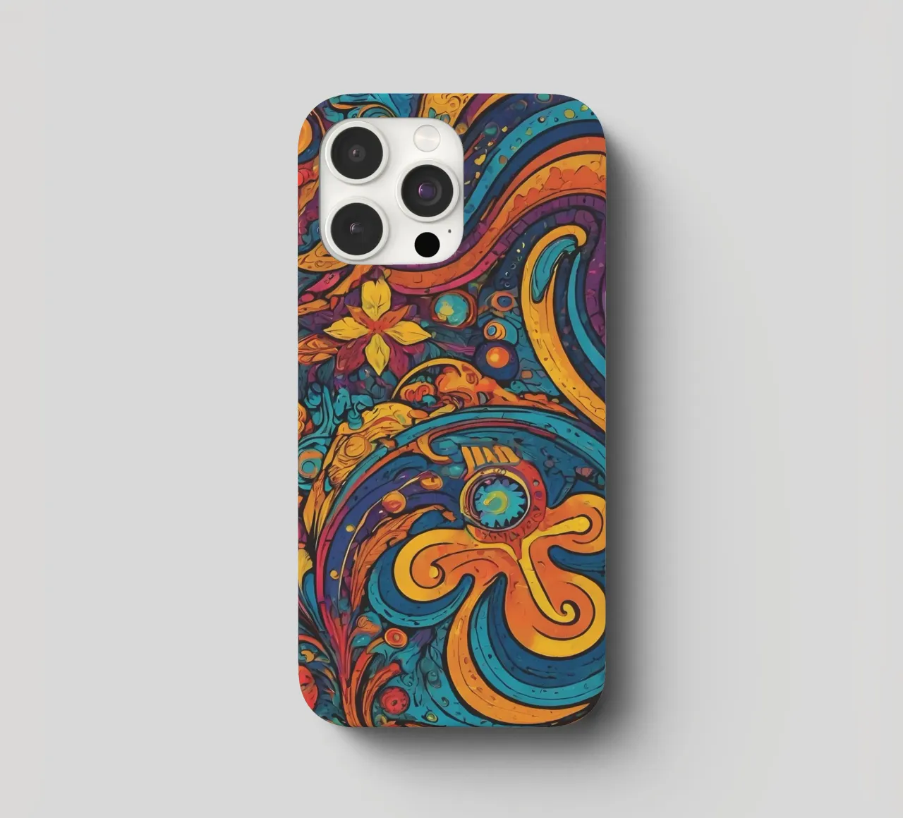Psychedelic Pattern iphone case by Charnwood Prints