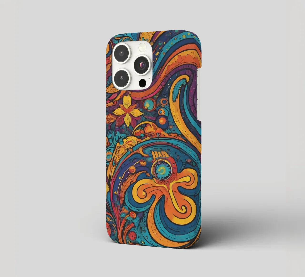 Psychedelic Pattern iphone case by Charnwood Prints