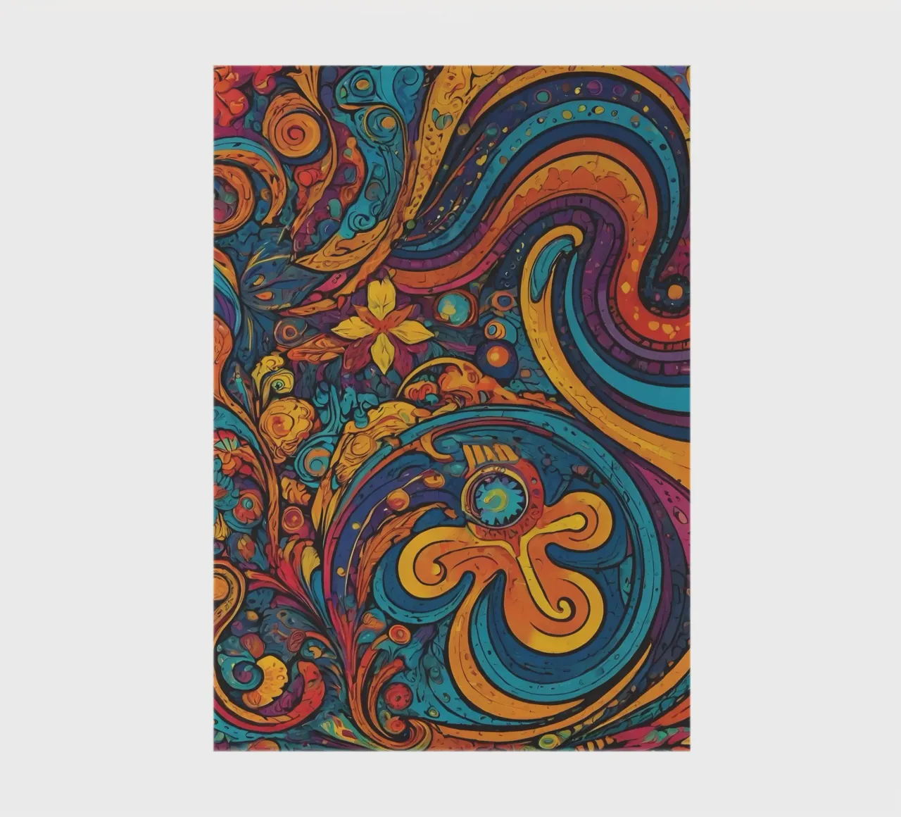 Psychedelic Pattern notebook by Charnwood Prints