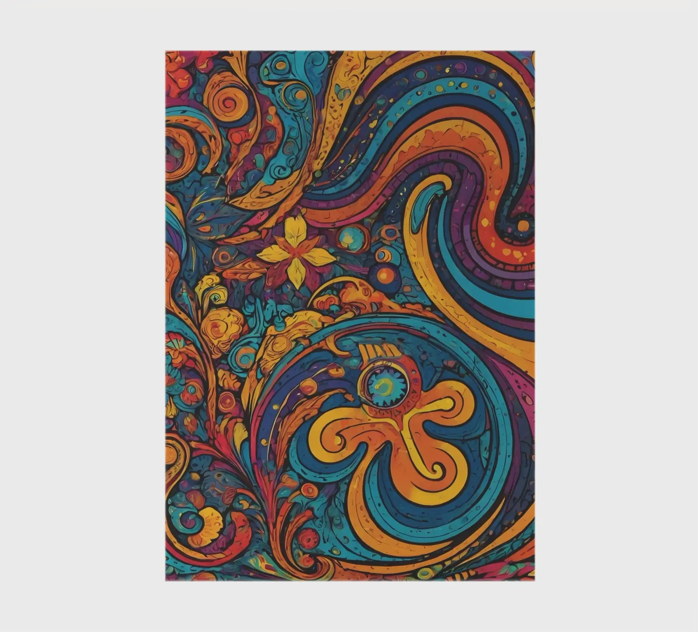 Psychedelic Pattern notebook by Charnwood Prints