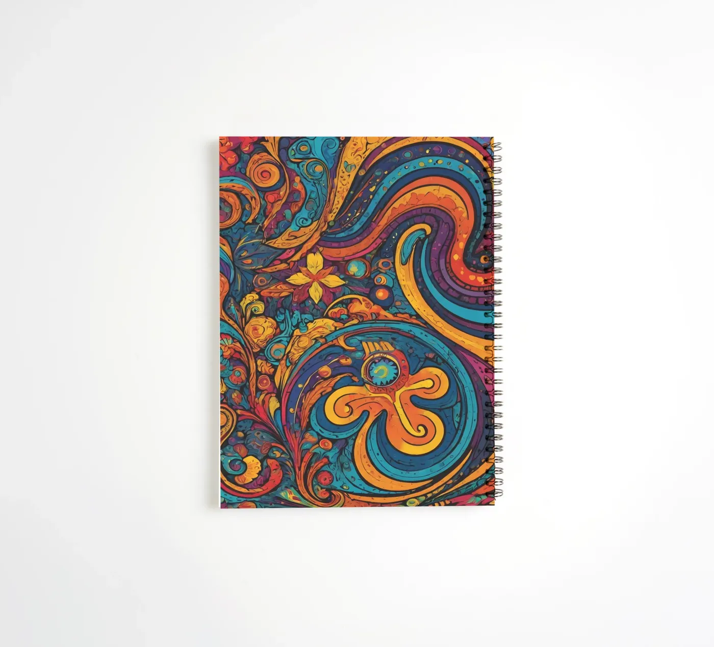 Psychedelisches Muster Ringbuch von Charnwood Prints