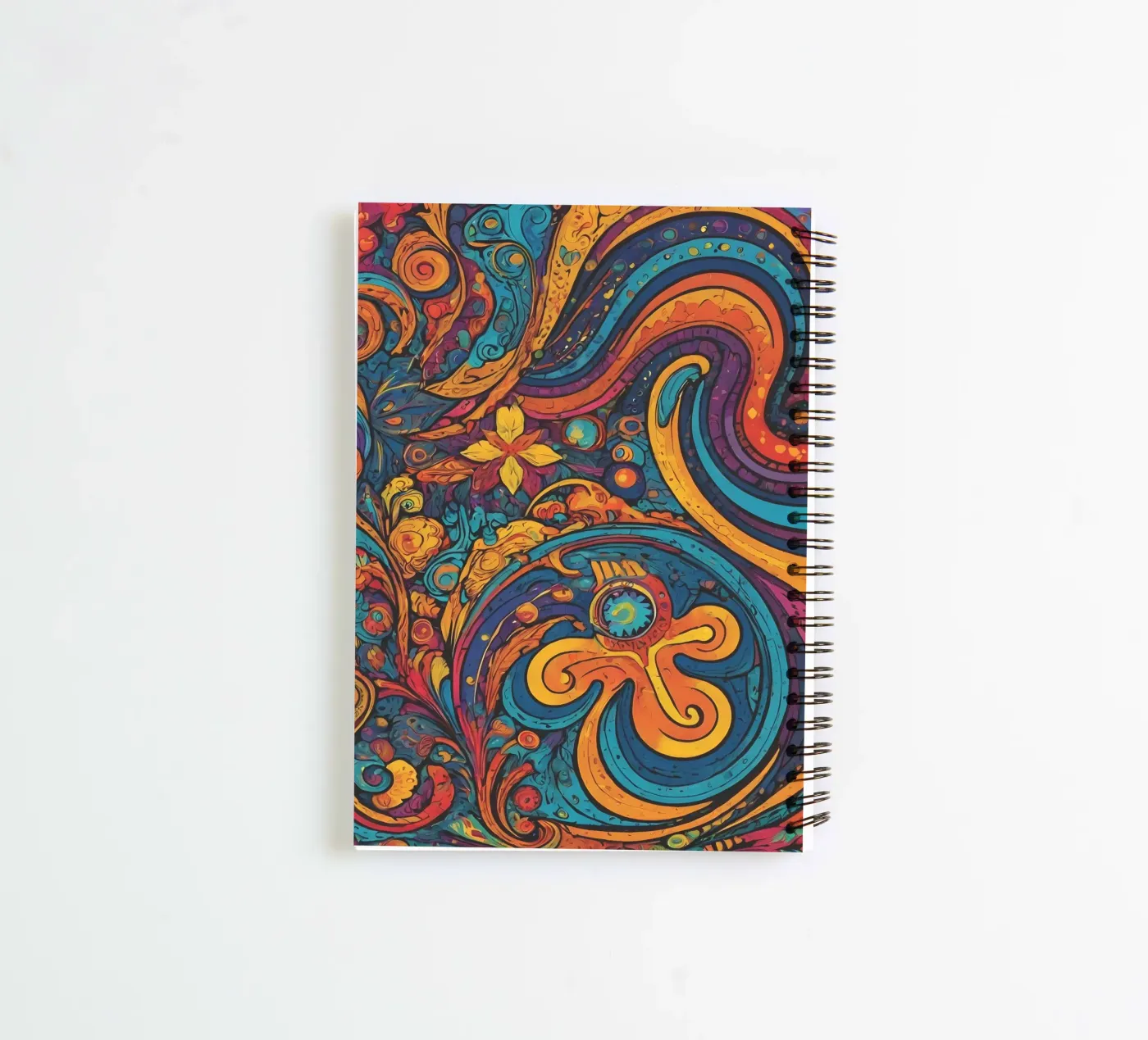 Psychedelisches Muster Ringbuch von Charnwood Prints