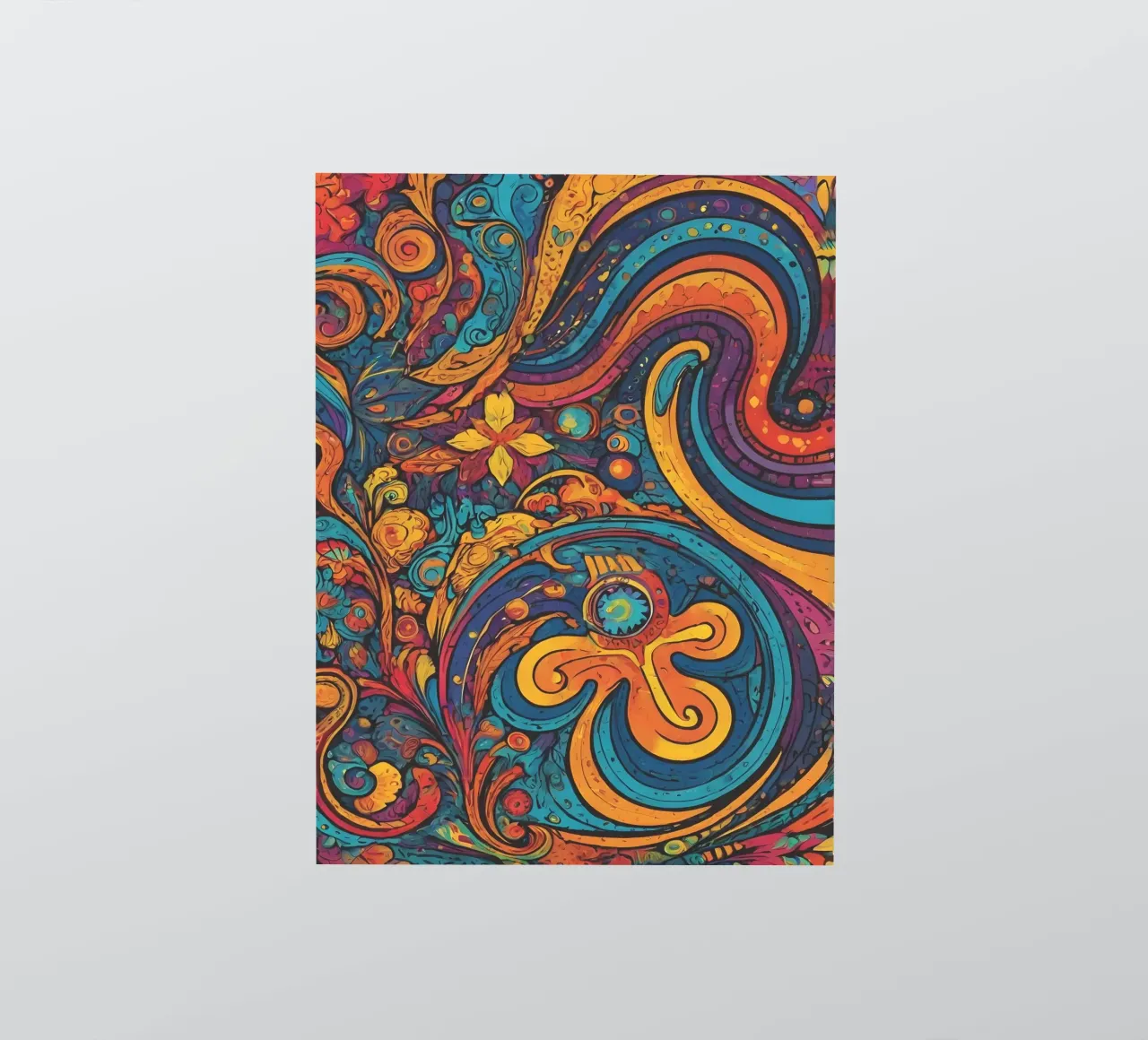 Psychedelic Pattern sticker by Charnwood Prints