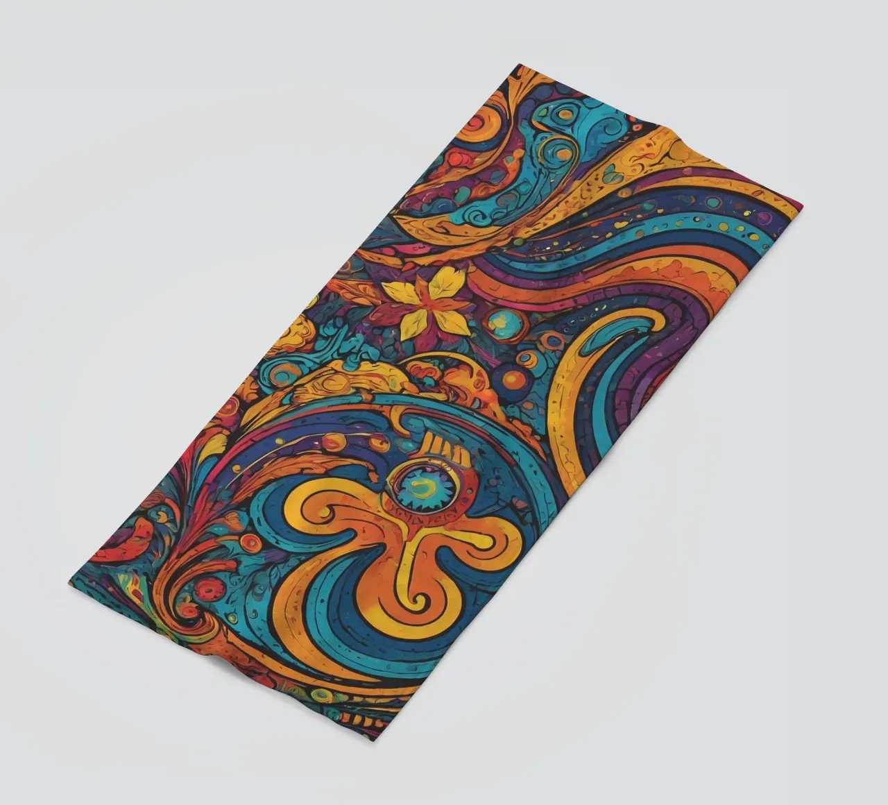 Psychedelic Pattern beach towel by Charnwood Prints