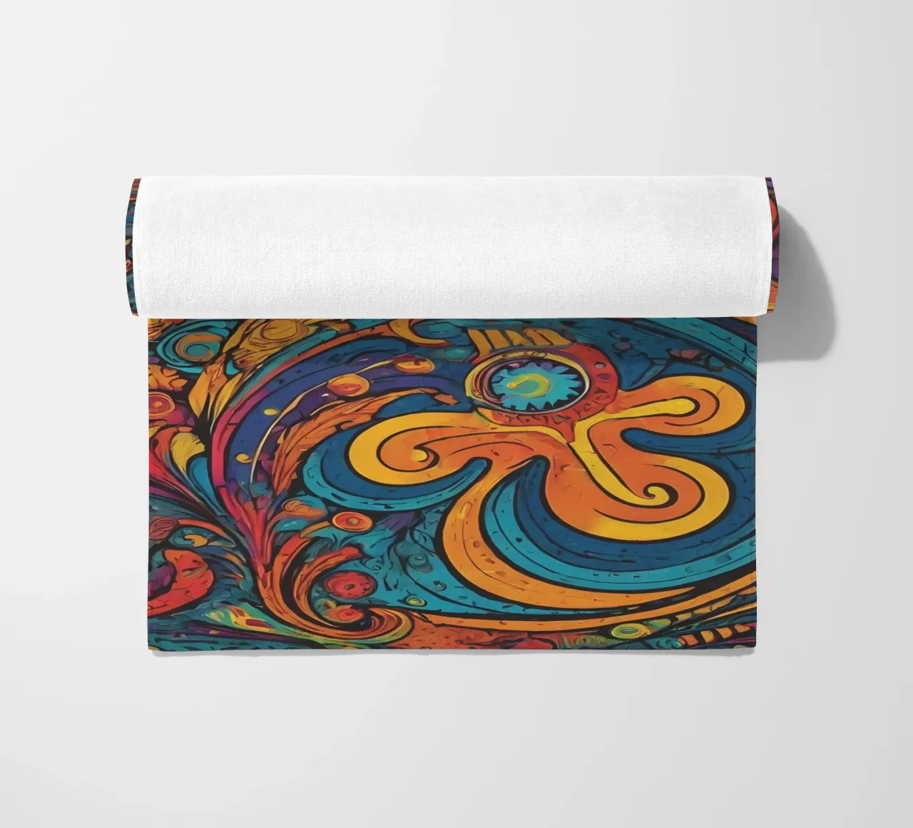 Psychedelic Pattern beach towel by Charnwood Prints
