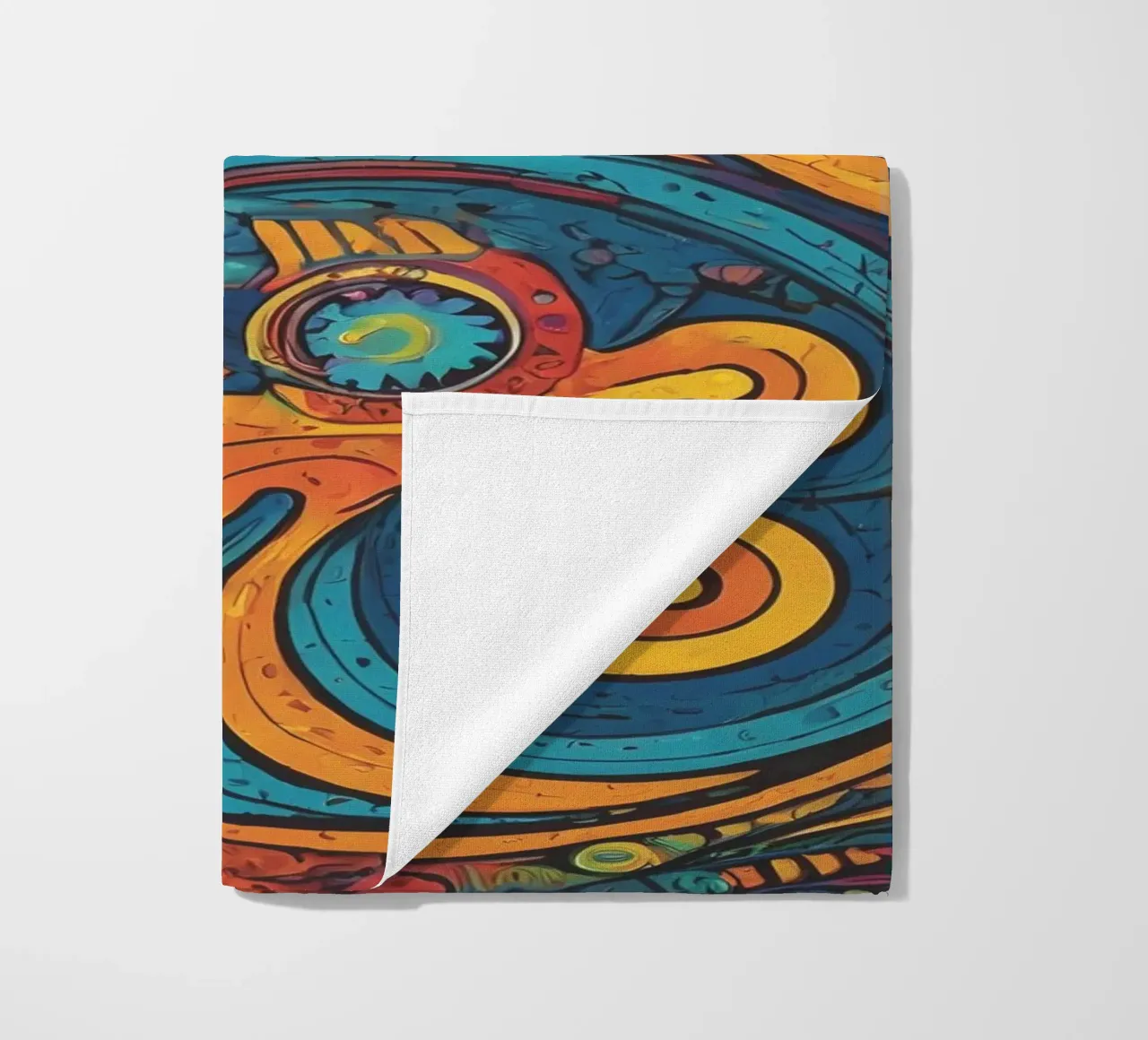 Psychedelic Pattern beach towel by Charnwood Prints