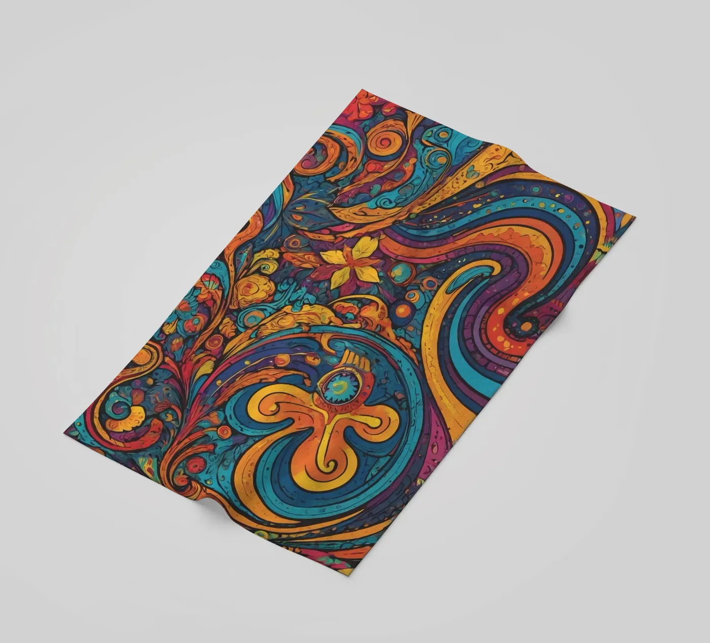 Psychedelic Pattern beach towel by Charnwood Prints