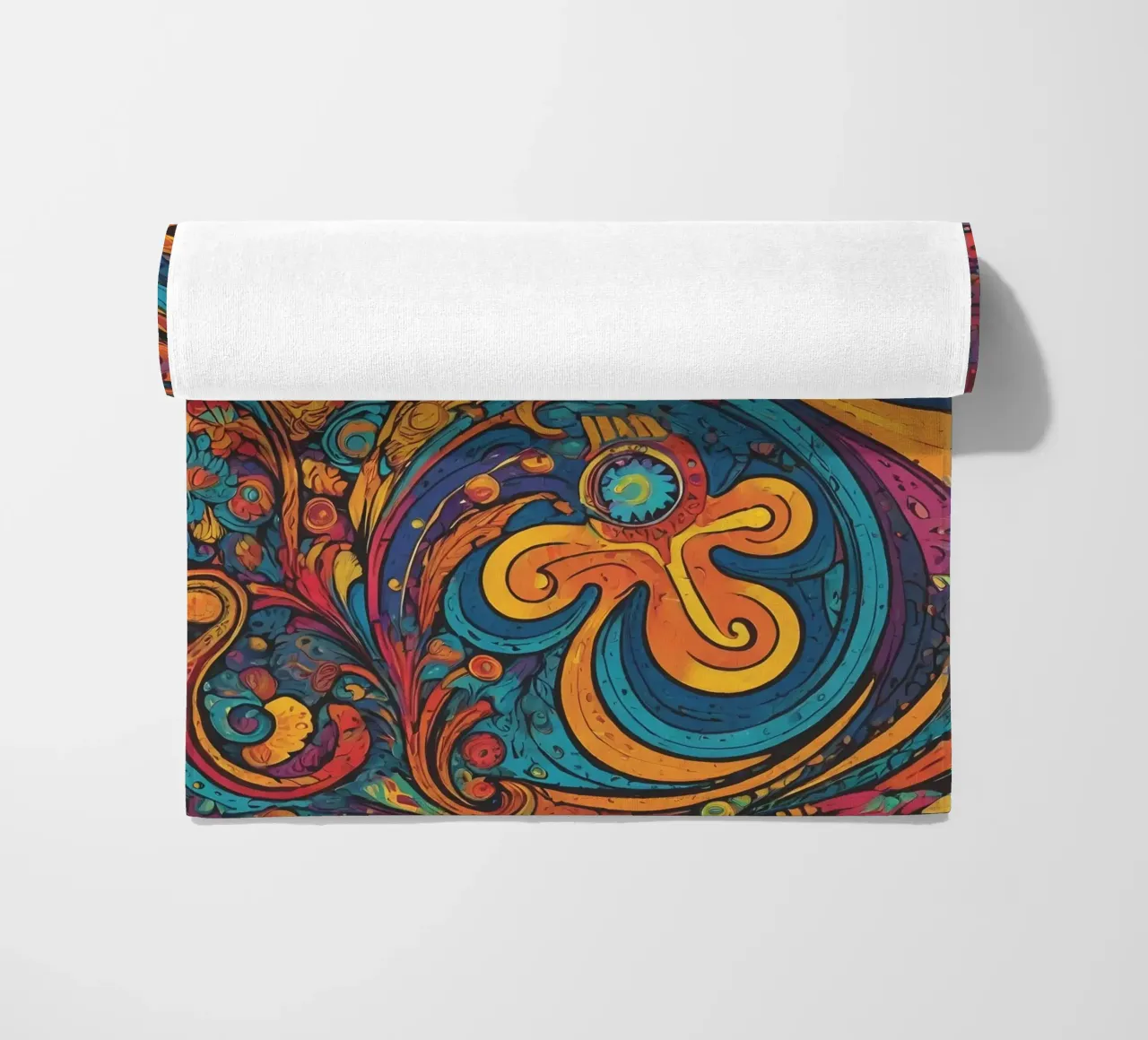 Psychedelic Pattern beach towel by Charnwood Prints