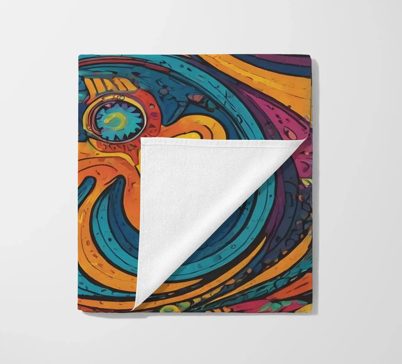 Psychedelic Pattern beach towel by Charnwood Prints