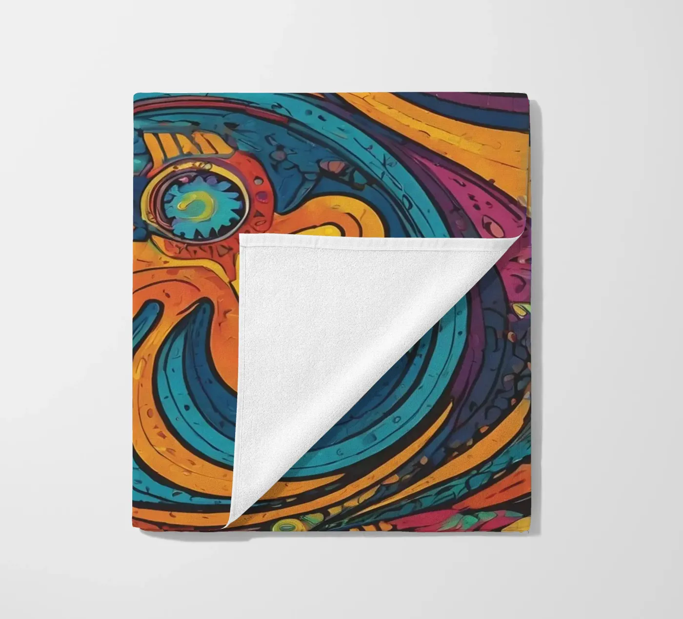 Psychedelic Pattern serviette de plage de Charnwood Prints