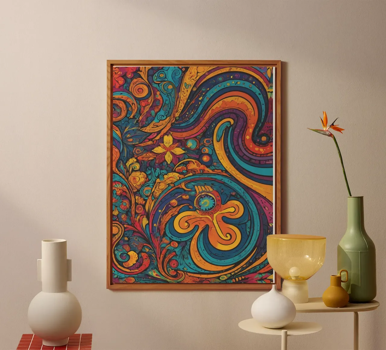 Psychedelic Pattern forex plate by Charnwood Prints