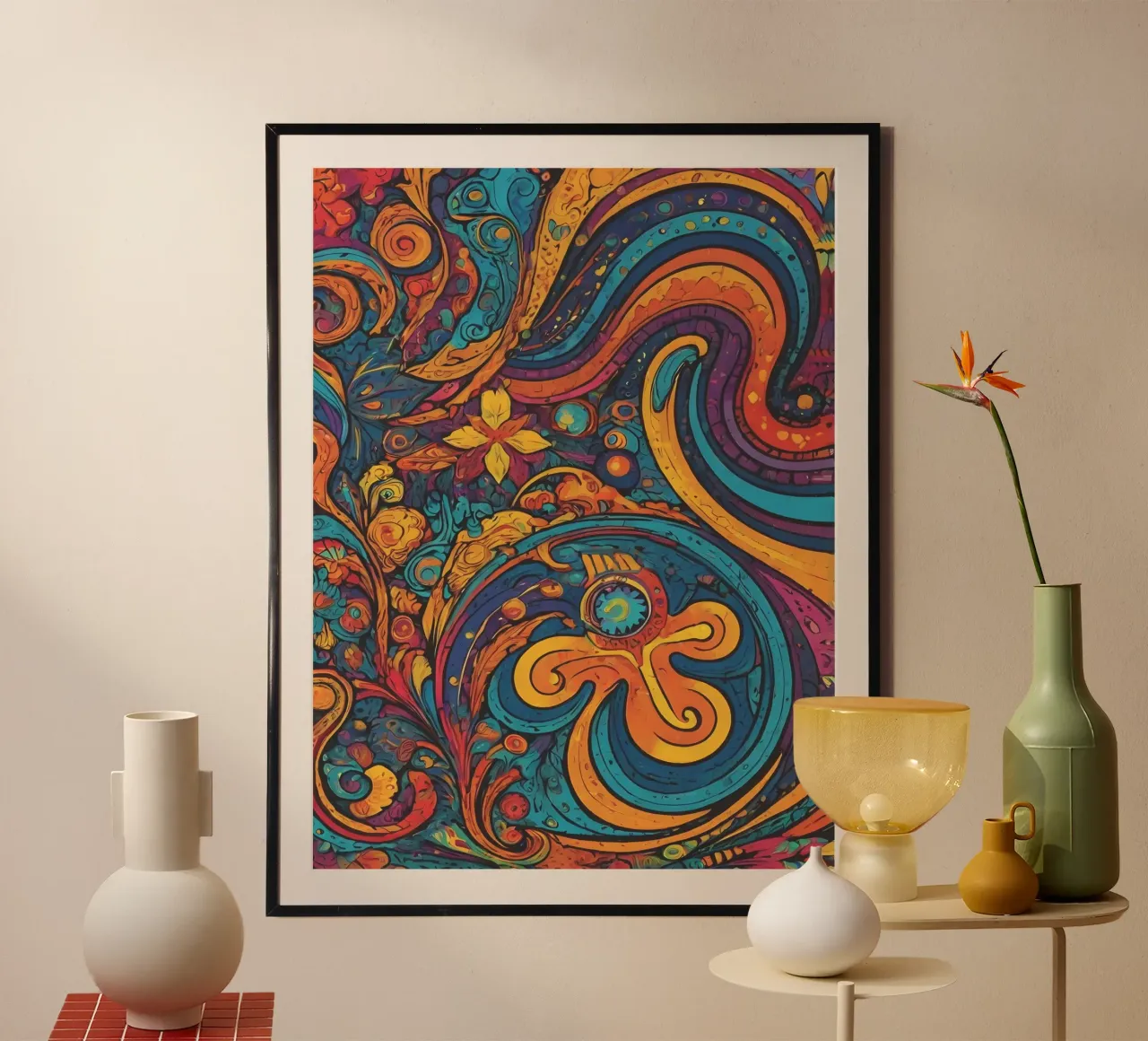 Psychedelic Pattern poster by Charnwood Prints