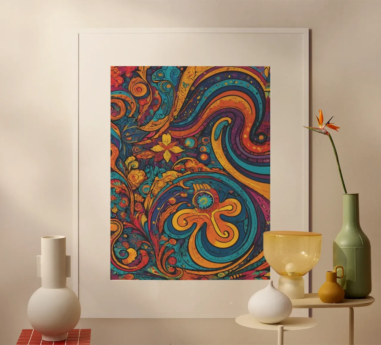 Psychedelic Pattern poster by Charnwood Prints