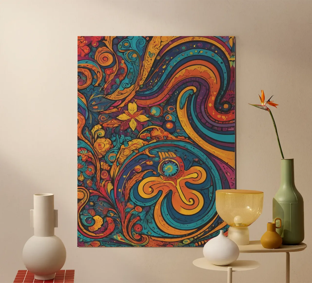 Psychedelic Pattern poster by Charnwood Prints