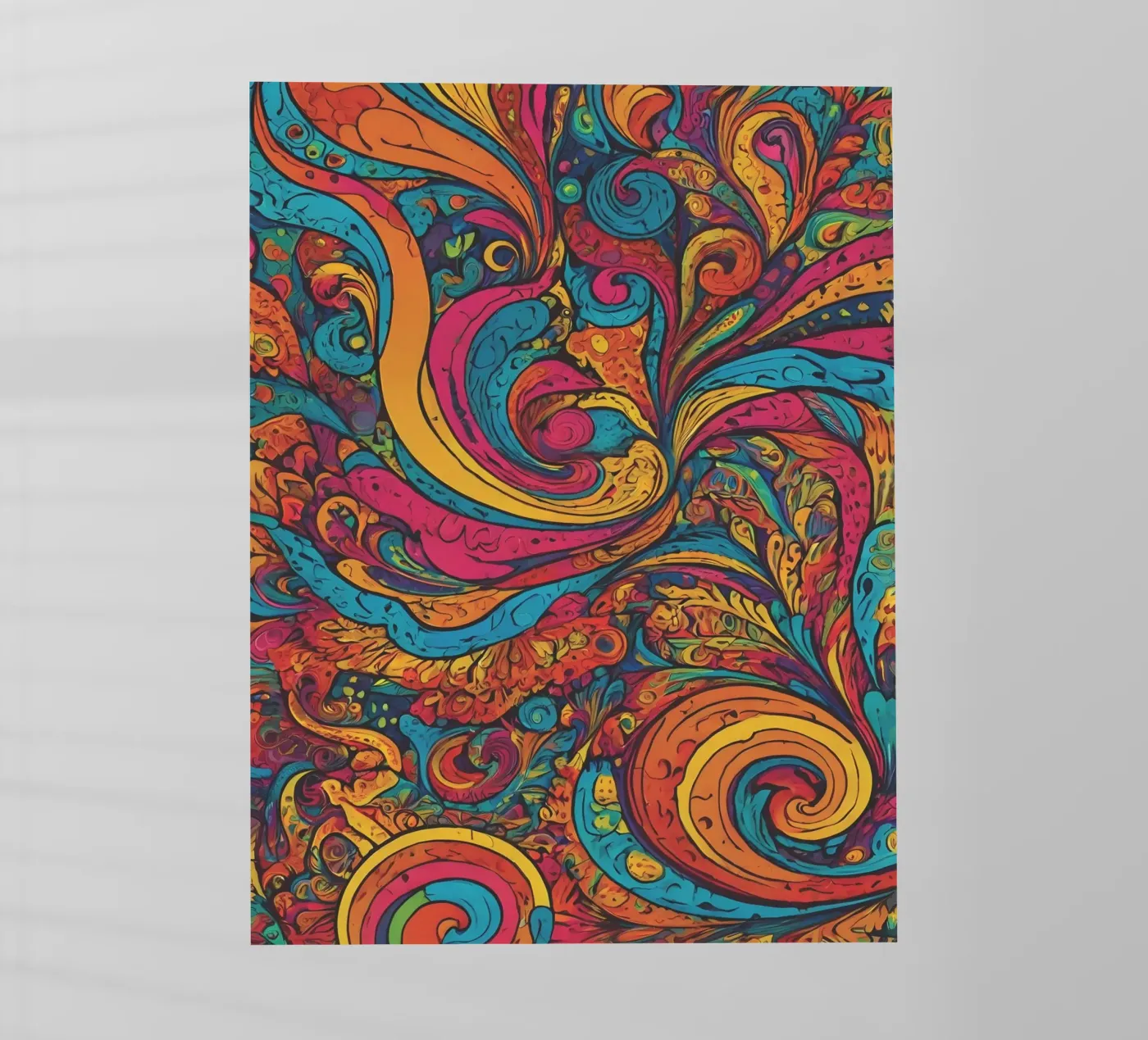 Psychedelic Pattern backlit film by Charnwood Prints