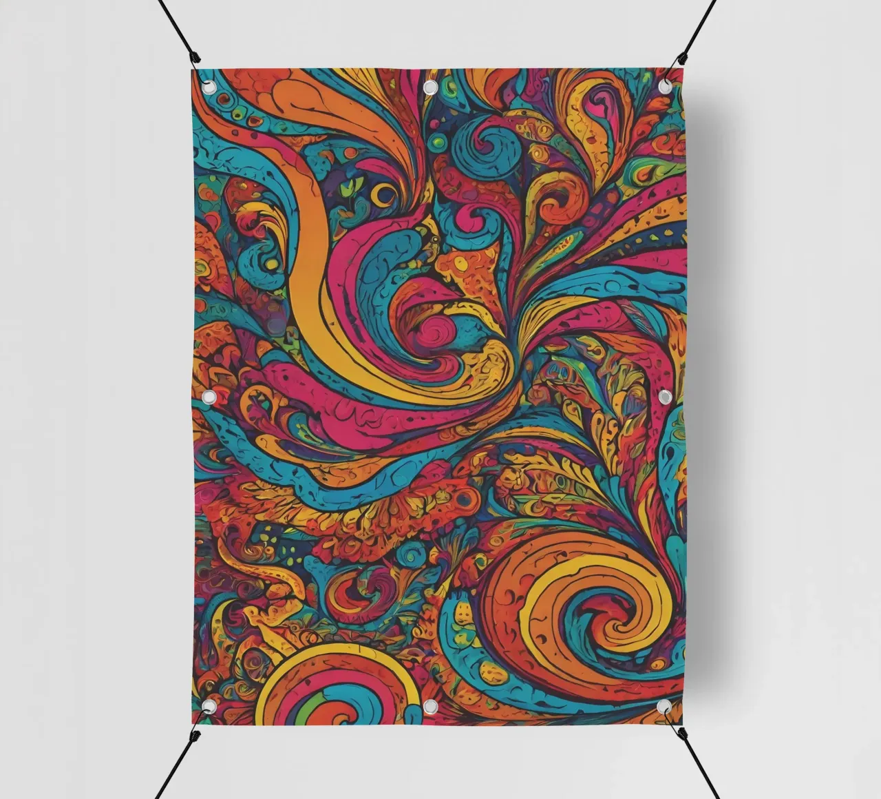 Psychedelic Pattern pvc cover by Charnwood Prints