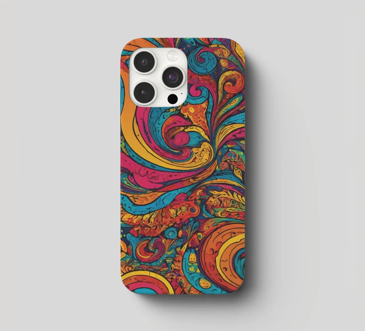 Psychedelic Pattern iphone case by Charnwood Prints