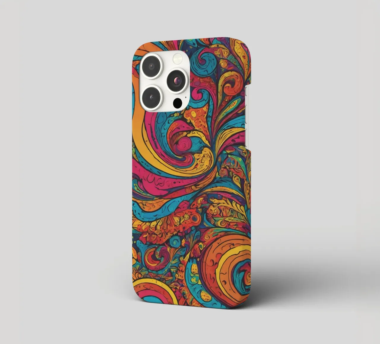 Psychedelic Pattern iphone case by Charnwood Prints