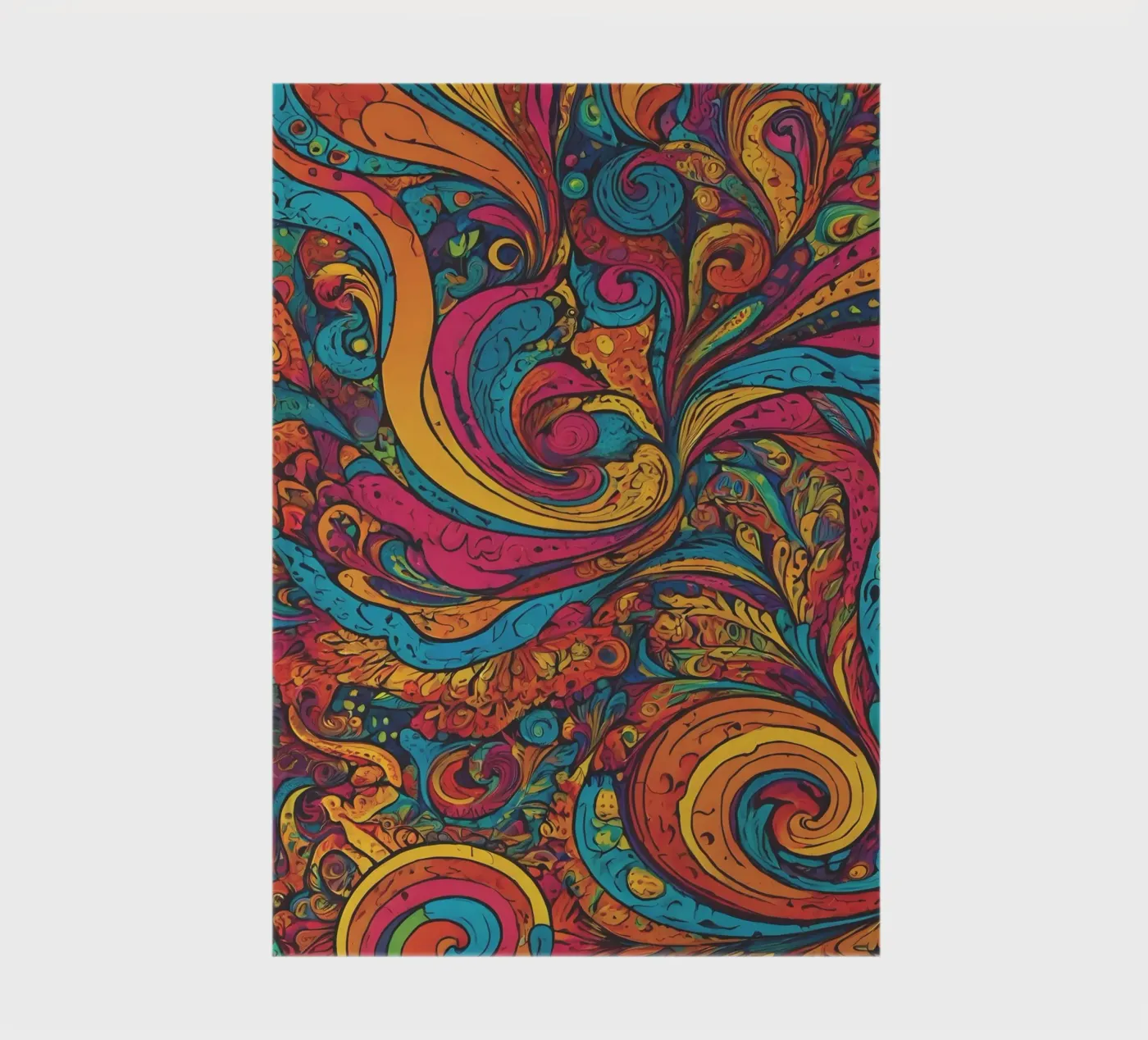 Psychedelic Pattern notebook by Charnwood Prints