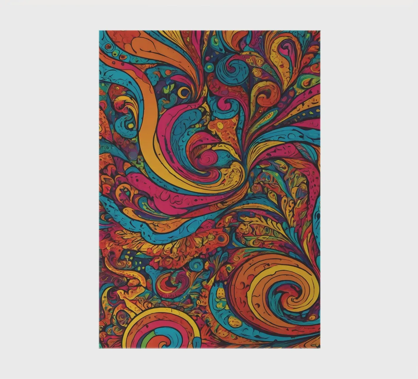 Psychedelic Pattern notebook by Charnwood Prints