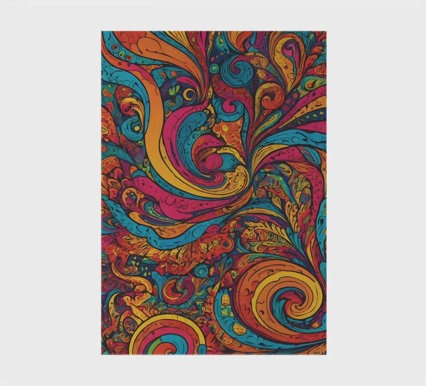 Psychedelic Pattern notebook by Charnwood Prints