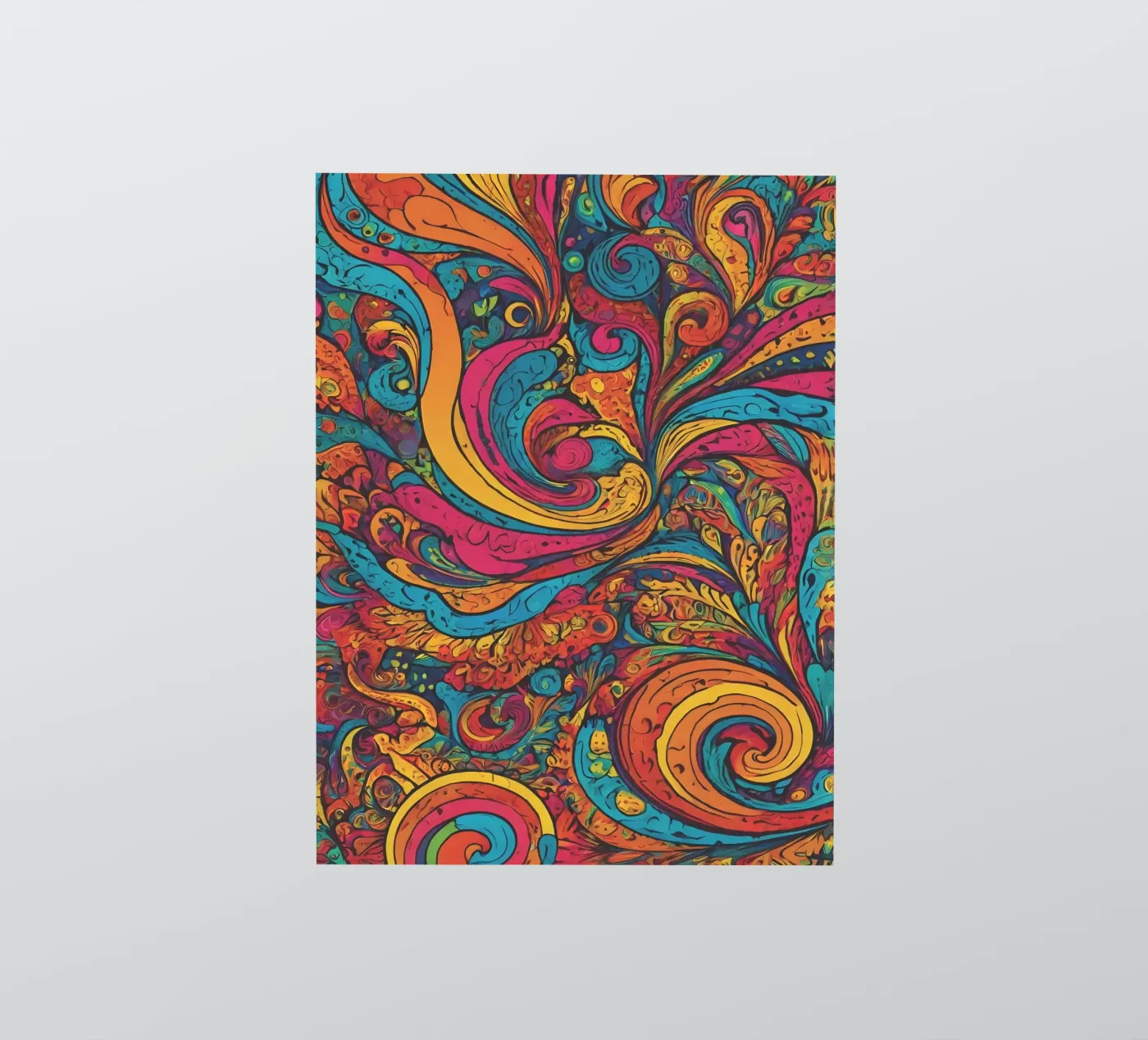 Psychedelic Pattern sticker by Charnwood Prints