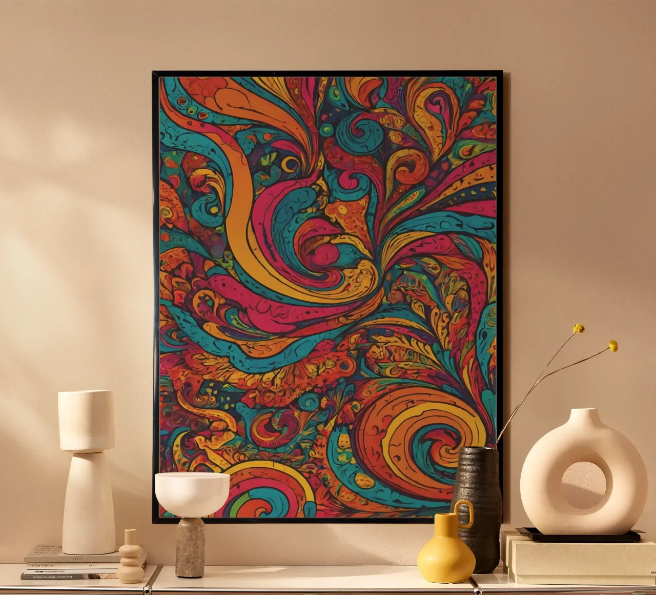 Psychedelic Pattern poster by Charnwood Prints