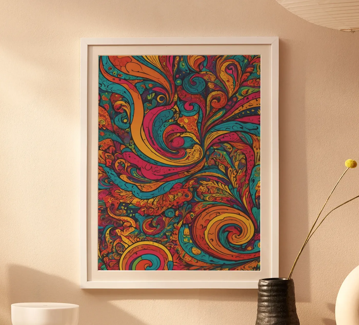 Motivo psichedelico carta hahnemühle da Charnwood Prints