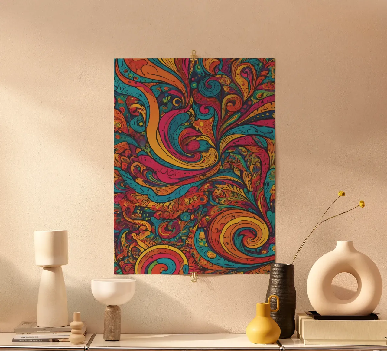 Psychedelic Pattern poster by Charnwood Prints
