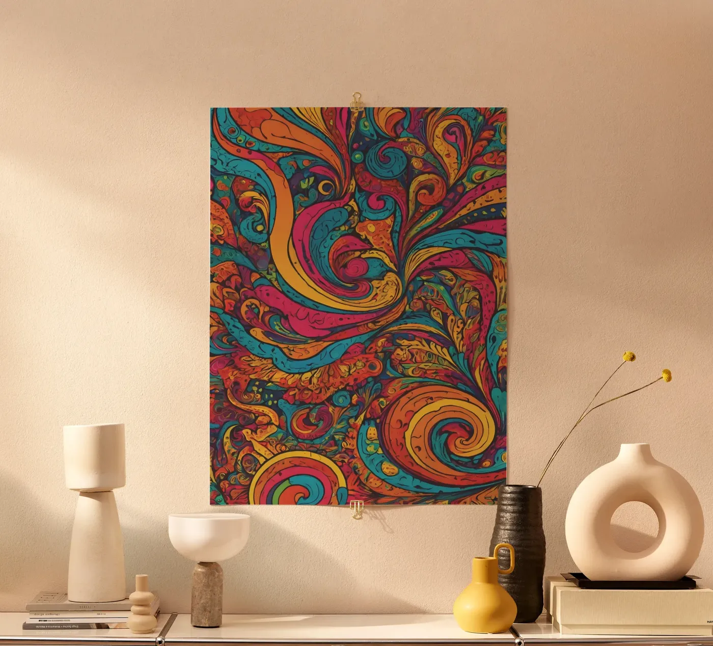 Psychedelisches Muster Poster von Charnwood Prints