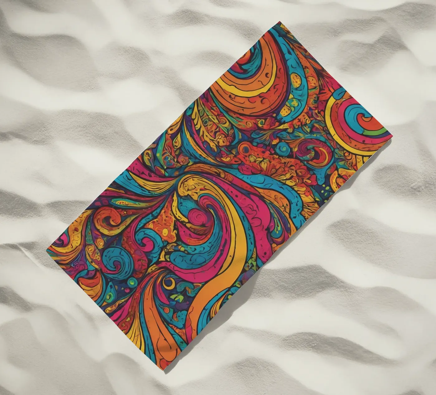 Psychedelisches Muster Strandtuch von Charnwood Prints