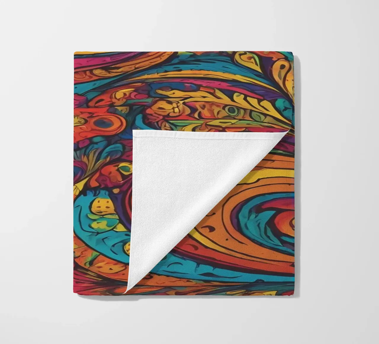 Psychedelic Pattern beach towel by Charnwood Prints