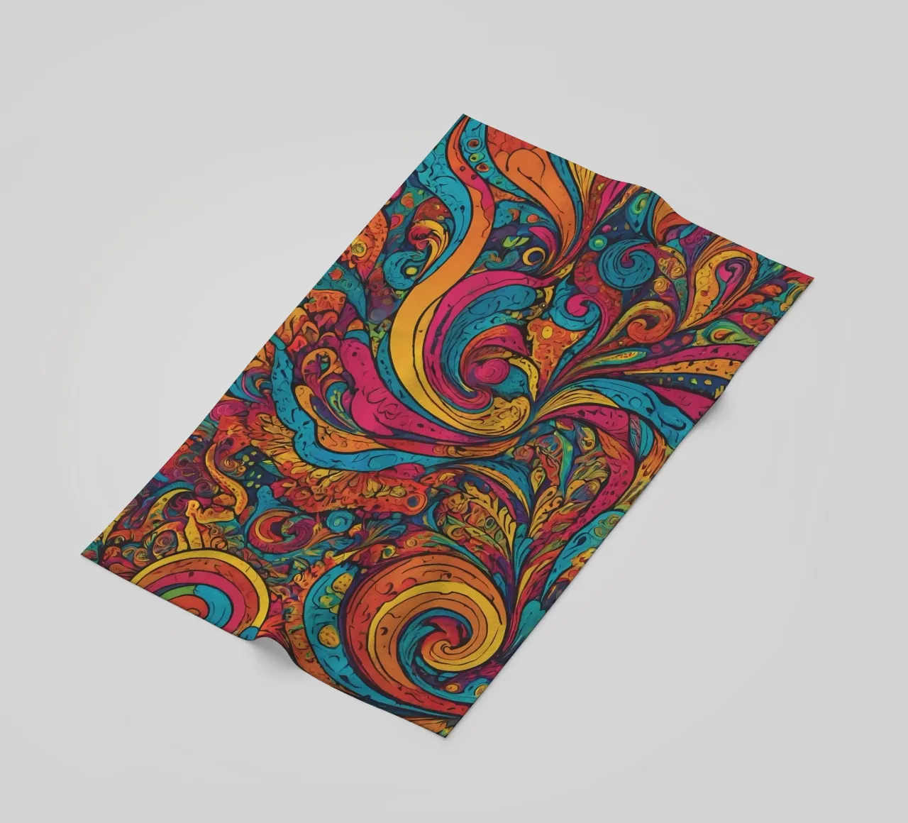 Psychedelic Pattern beach towel by Charnwood Prints