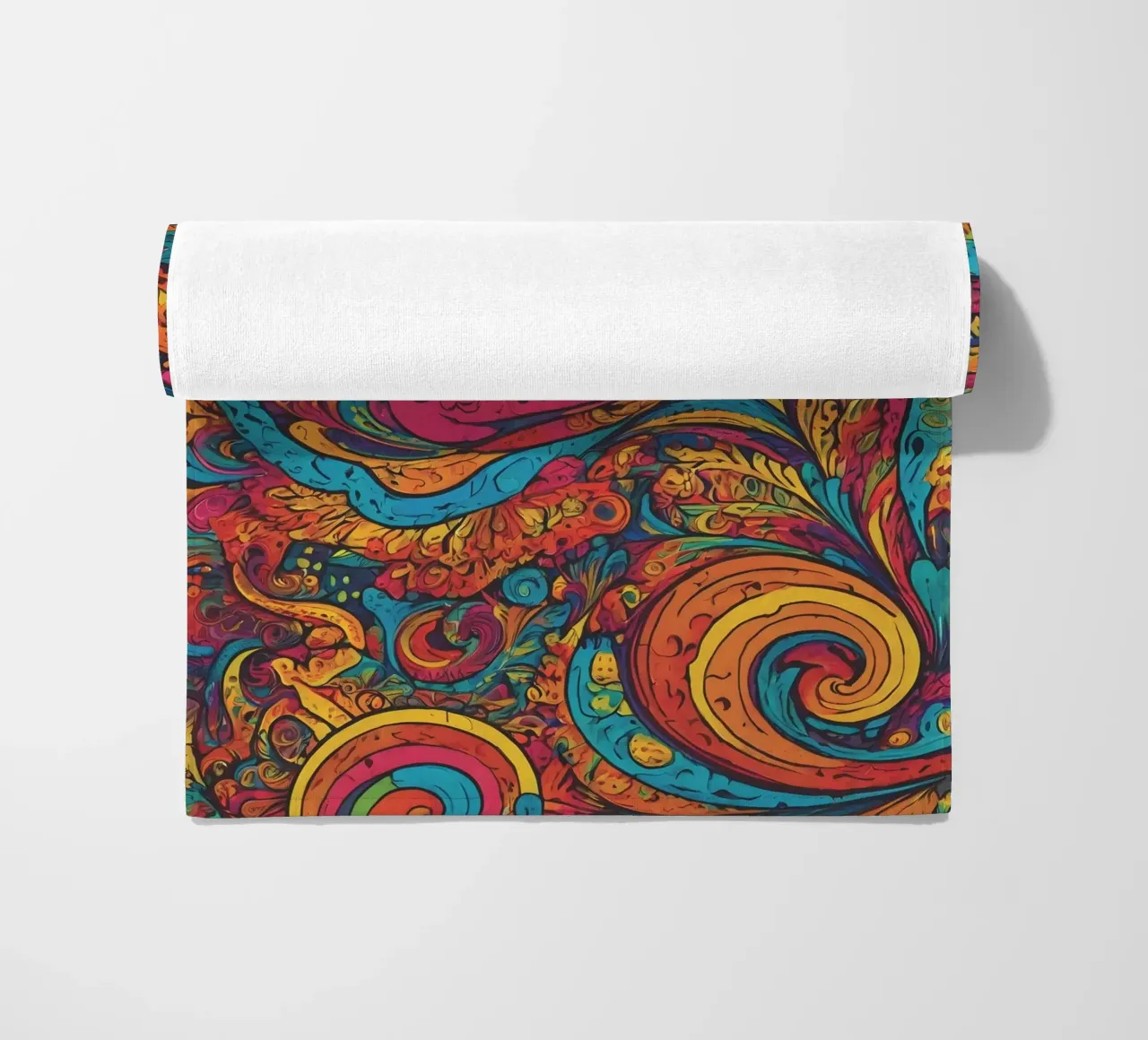 Psychedelic Pattern beach towel by Charnwood Prints